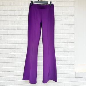 Garage Purple Pull On Stretchy Flare Pants